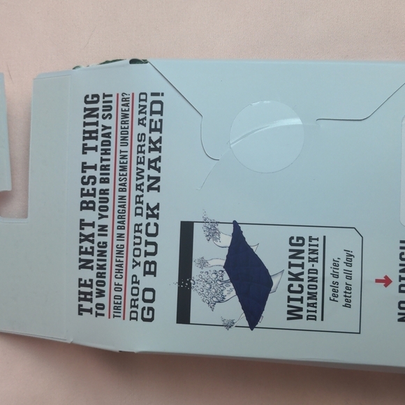 Buck Naked Ho Ho Ho Performance Pattern Boxer Briefs size 2XL - Picture 5 of 5